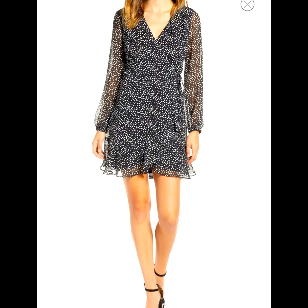 NWOT wrap long sleeve dress
